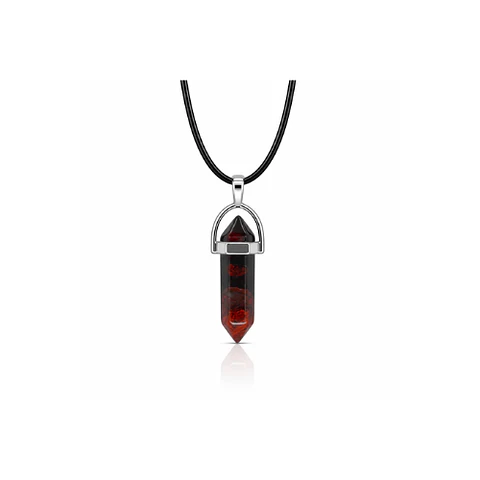 Collar de Punta Jaspe Rojo