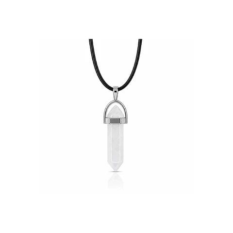 Collar de Punta Cuarzo de Cristal