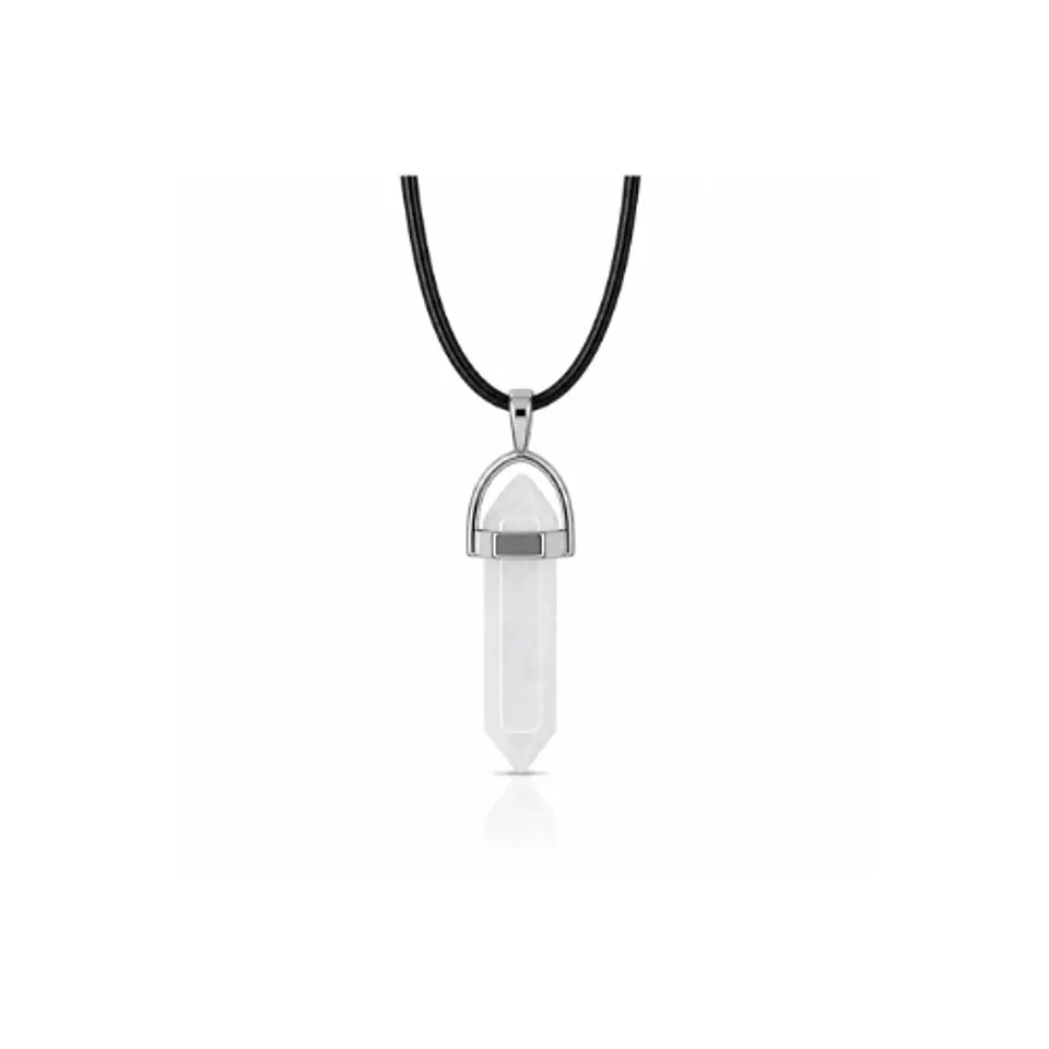 Collar de Punta Cuarzo de Cristal 1