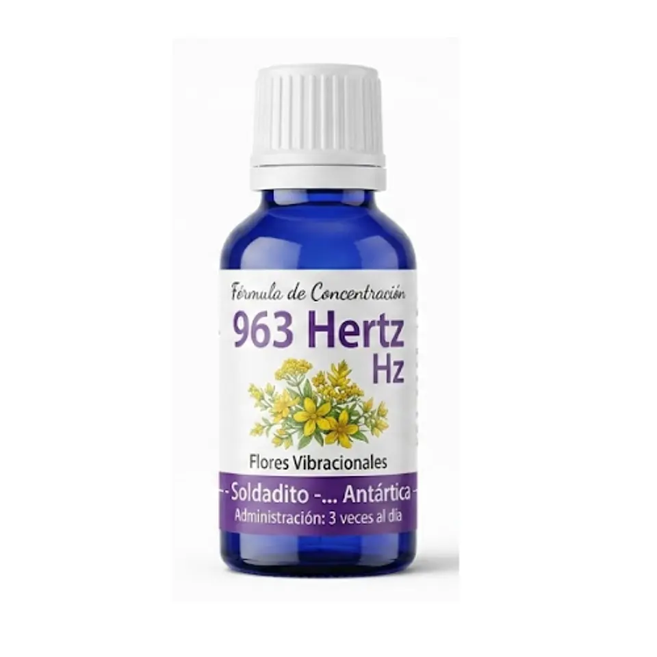 Gota vibracional Concentración, 963hz x 30ml 1
