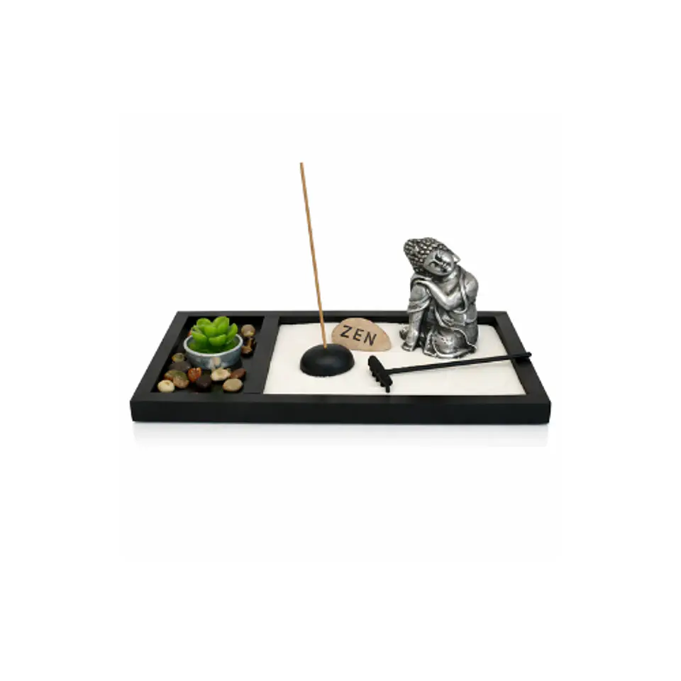 Jardin Zen Buda Plateado 1