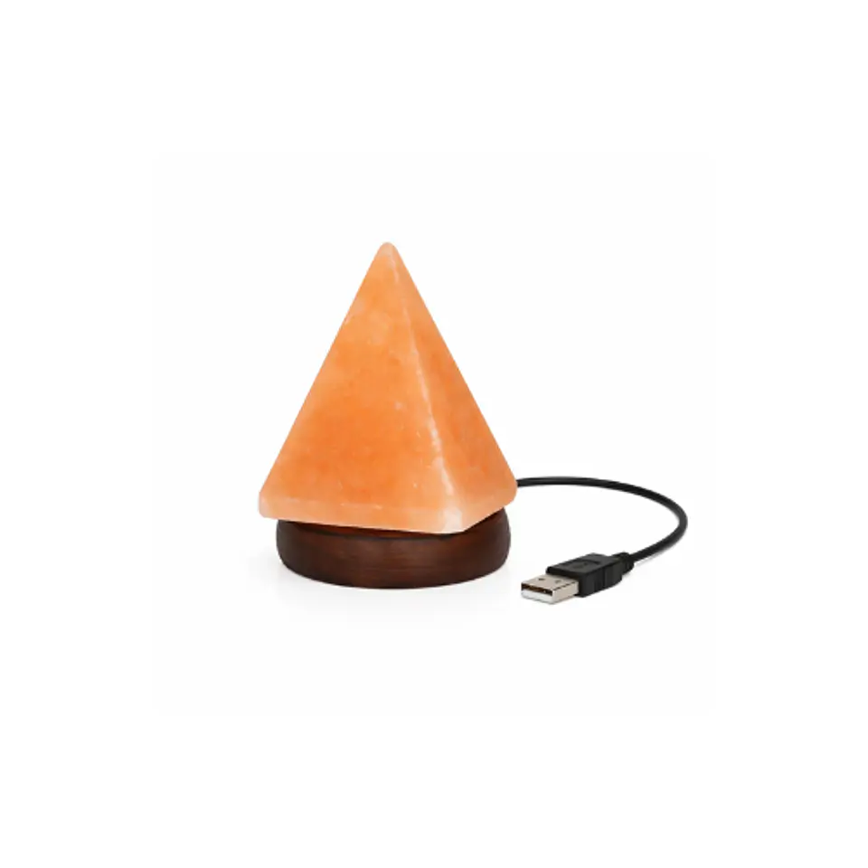 Lampara de Sal del Himalaya Piramide Led Mini 1