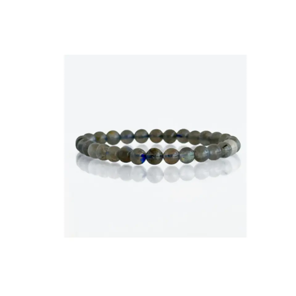 Pulsera Labradorita Destello Azul 6mm 1