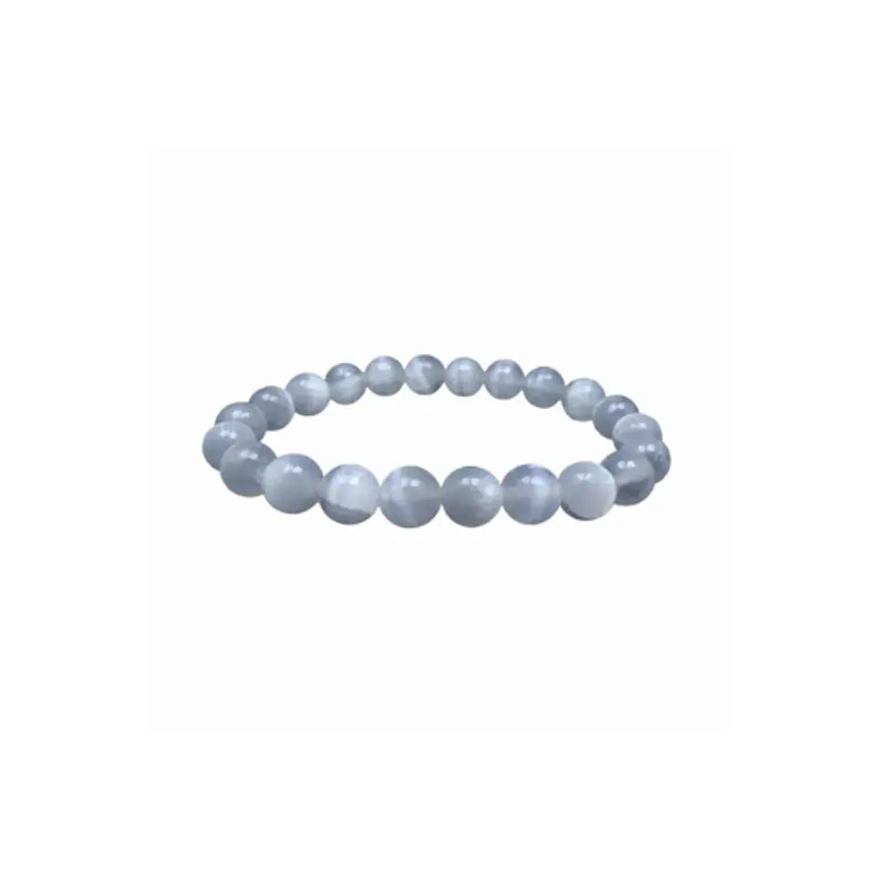 Pulsera Selenita 8mm 1