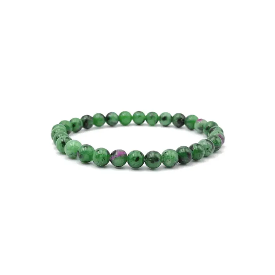 Pulsera Zoisita Rubi 6mm 1