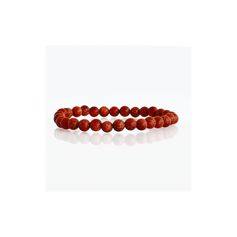 Pulsera Lluvia de Estrellas Roja 6mm