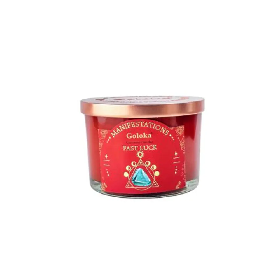 Vela Nag Champa con Jade Verde (Suerte Rápida) 1