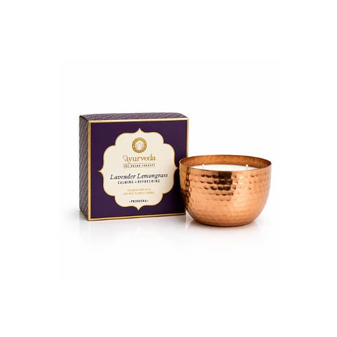 Vela Ayurveda de Dos Mechas Lavanda y Lemongrass