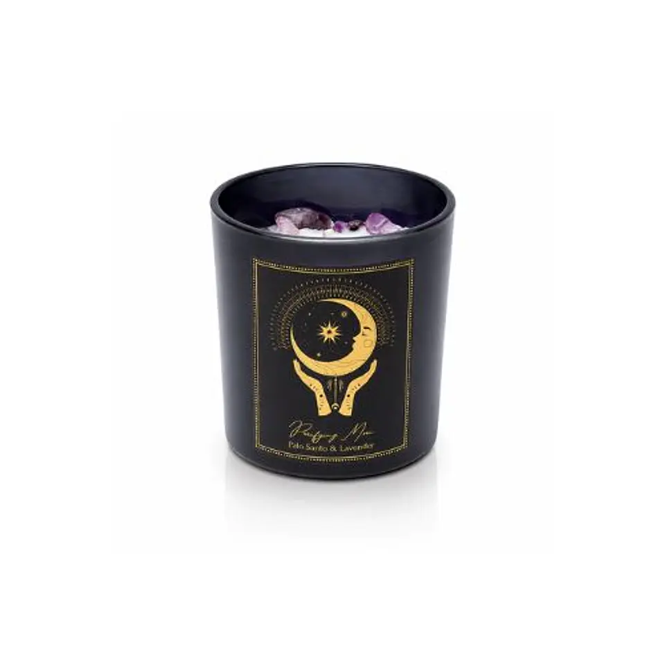 Vela Luna Purificadora con Piedras 120g 1
