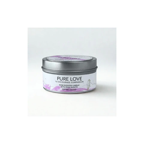 Vela Crystal Energy Amor Puro