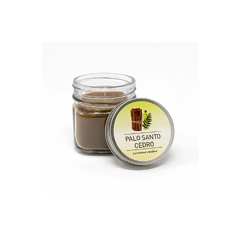 Vela en Vaso Palo Santo & Cedro