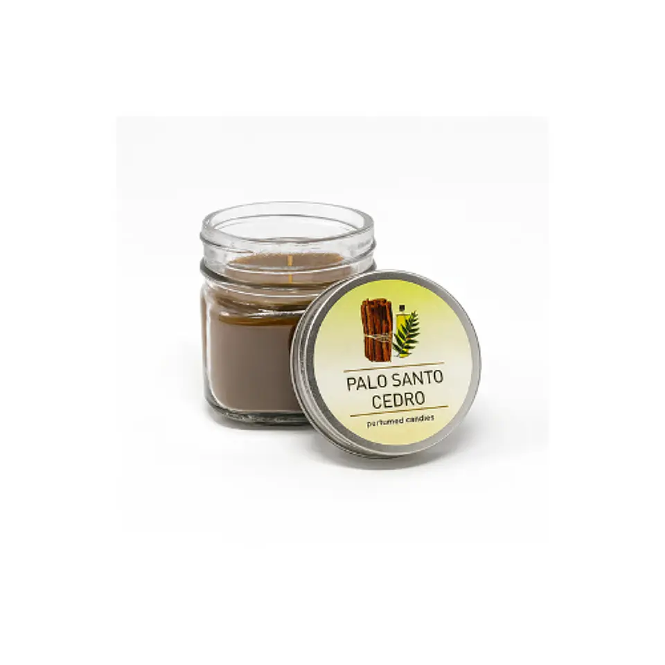 Vela en Vaso Palo Santo & Cedro 1