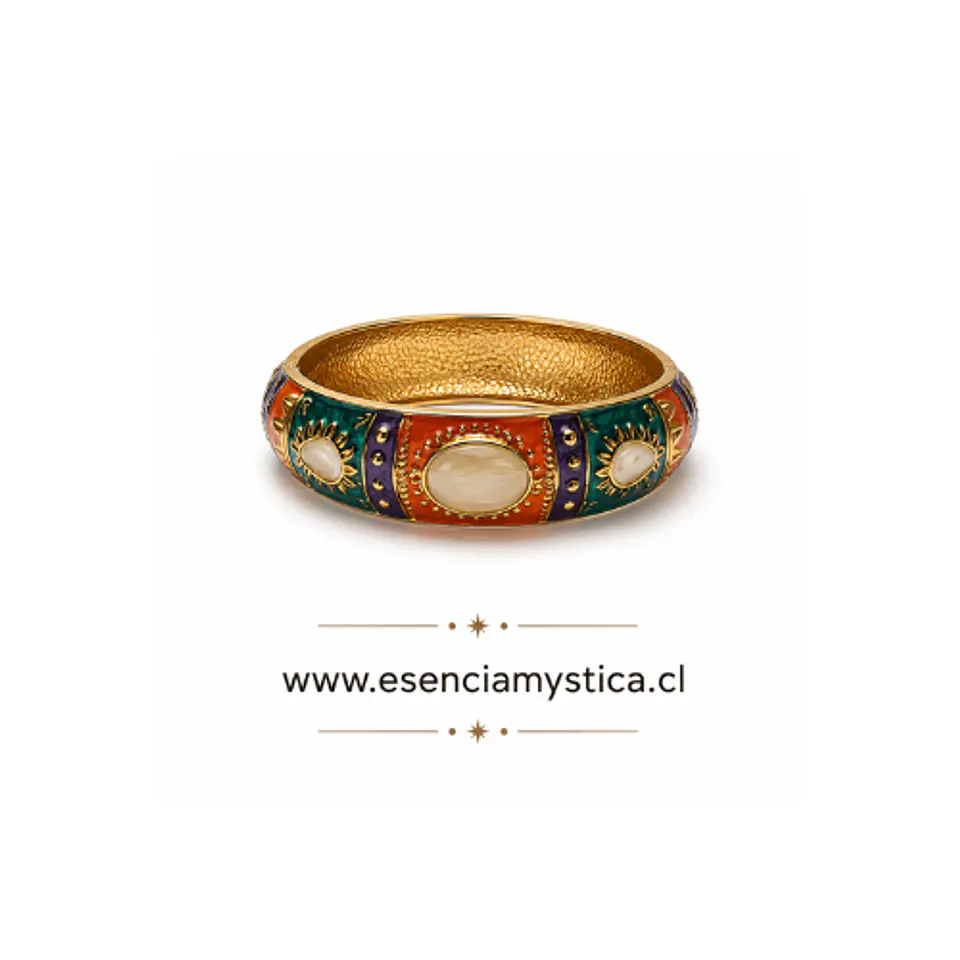 Pulsera Étnica con Piedra Natural 1