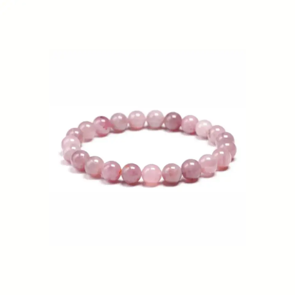 Pulsera Cuarzo Rosa 6mm 1