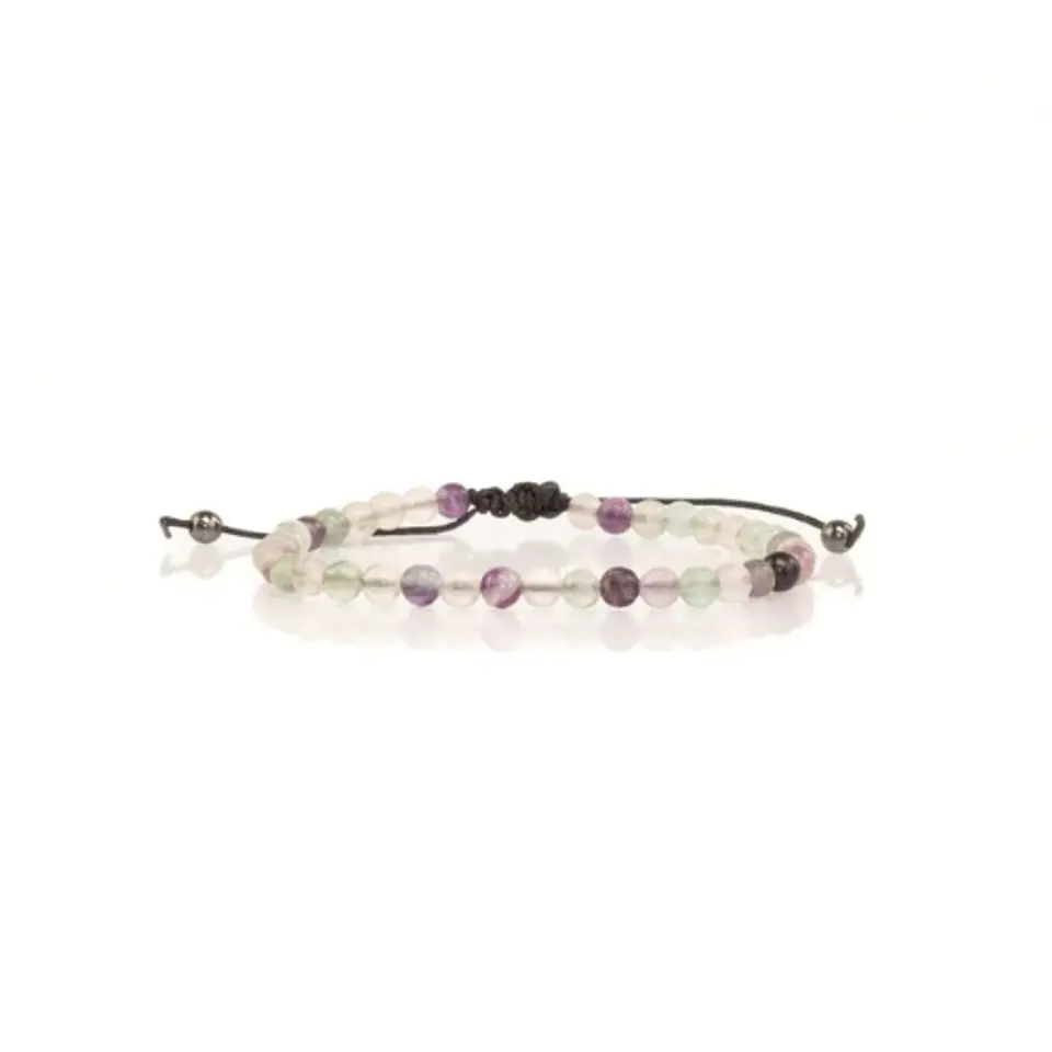 Pulsera Ajustable Fluorita 4mm 1