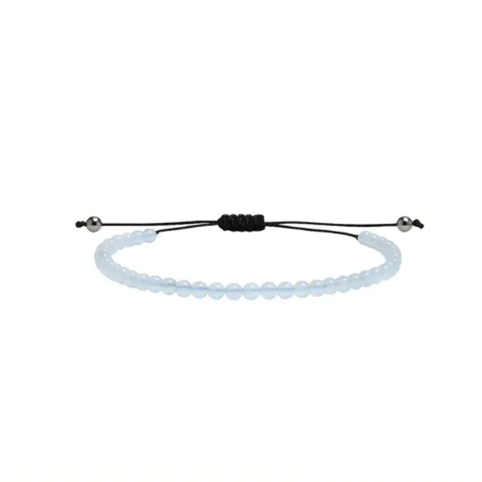 Pulsera Ajustable Piedra Luna 4mm 1