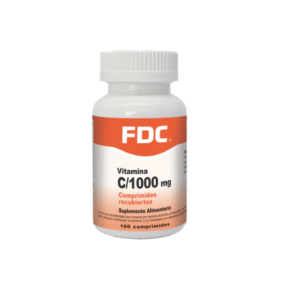 Vitamina C 1000mg (100 comprimidos), FDC 1