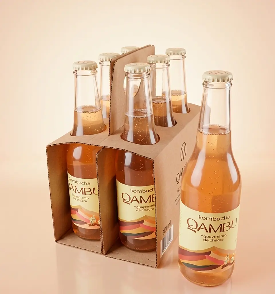 SIXPACK KOMBUCHA AGUAYMANTO DE CHACRA BT 350ML 3