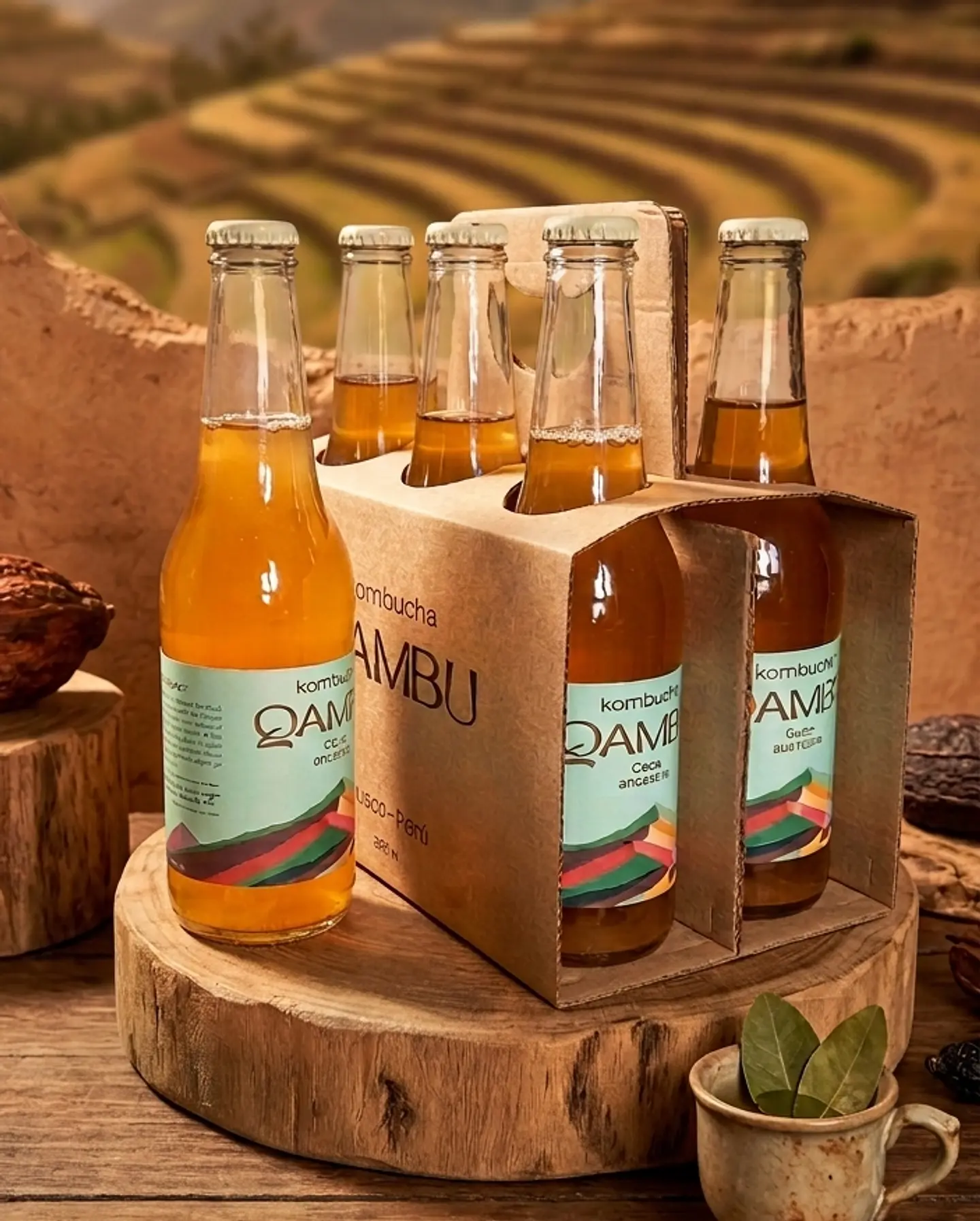 SIXPACK - KOMBUCHA COCA ANCESTRAL BT 350ML 3