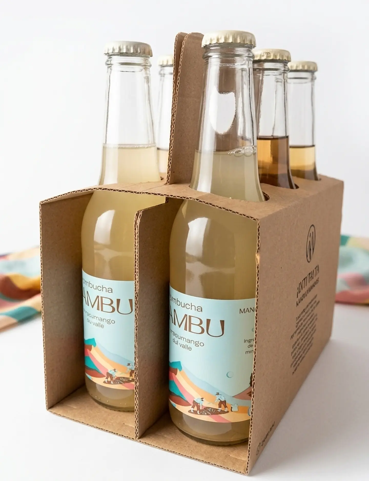 SIXPACK - KOMBUCHA MARACUMANGO DEL VALLE BT 350ML 2