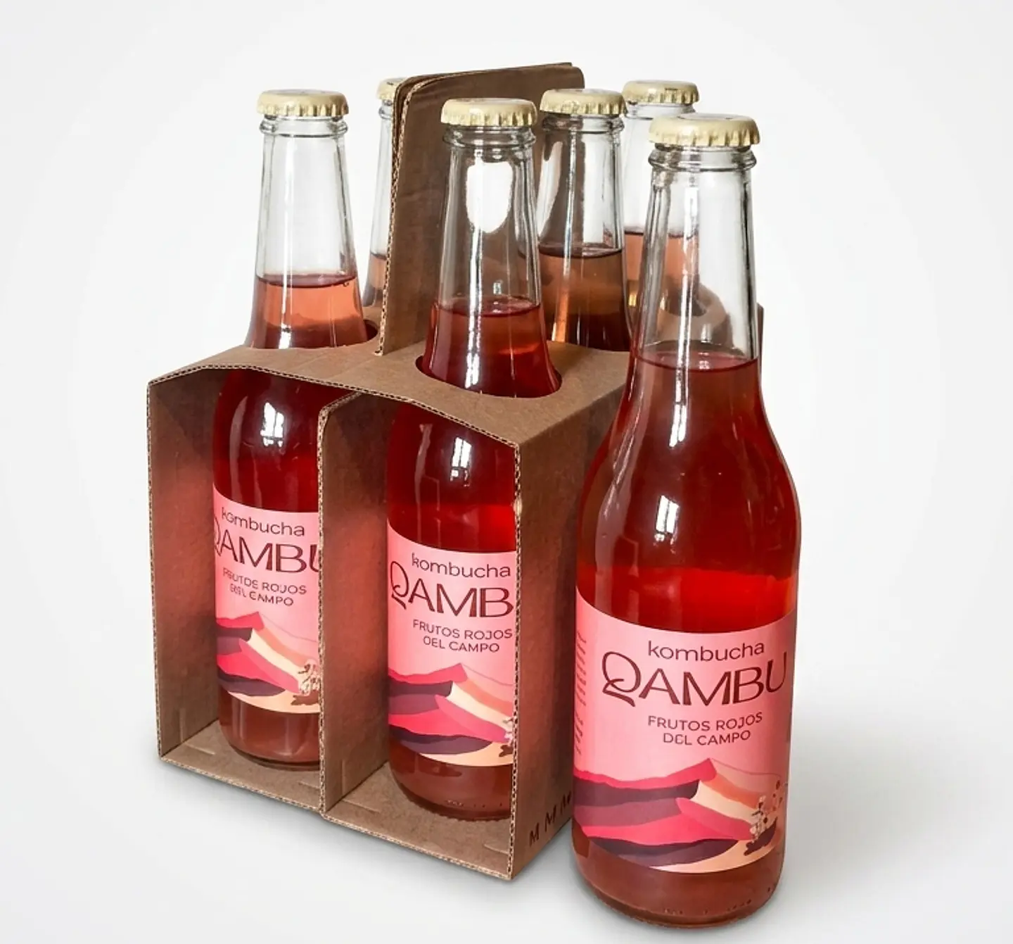 SIXPACK - KOMBUCHA FRUTOS ROJOS DEL CAMPO BT 350ML 2