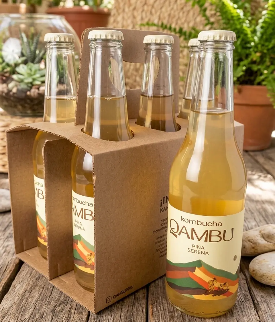 SIXPACK - KOMBUCHA PIÑA SERENA BT 350ML 4
