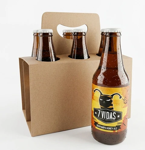 SIXPACK - CERVEZA ARTESANAL 7 VIDAS OXAPAMPA HONEY ALE BT 330ML