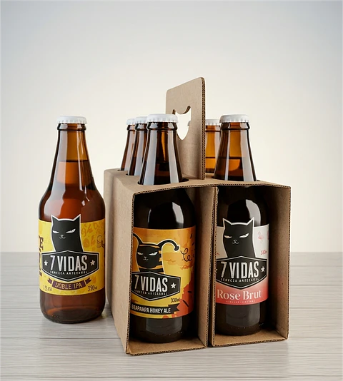 SIXPACK MIXTO - CERVEZA ARTESANAL 7 VIDAS  BT 330ML