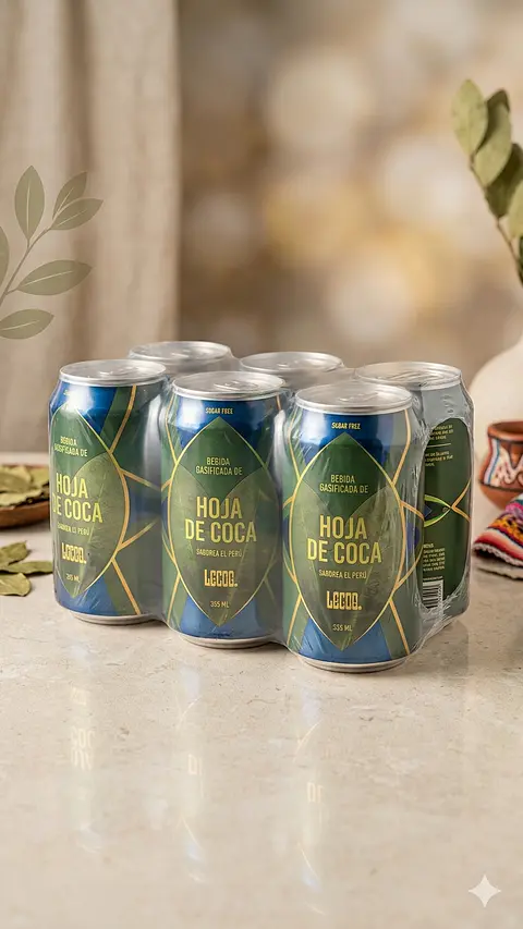 SIXPACK - LECOQ bebida gasificada de hoja de coca BT 355ML