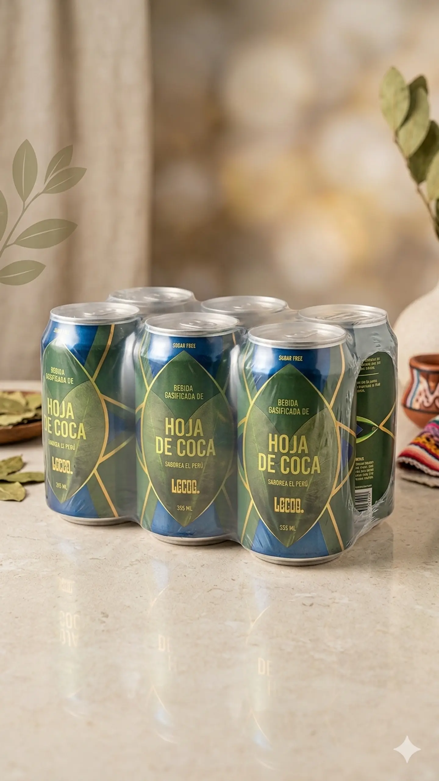 SIXPACK - LECOQ bebida gasificada de hoja de coca BT 355ML 2
