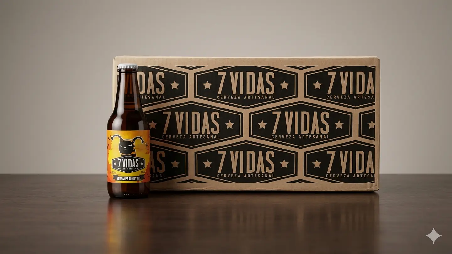 CAJA x24 - CERVEZA ARTESANAL 7 VIDAS OXAPAMPA HONEY ALE BT 330ML 1