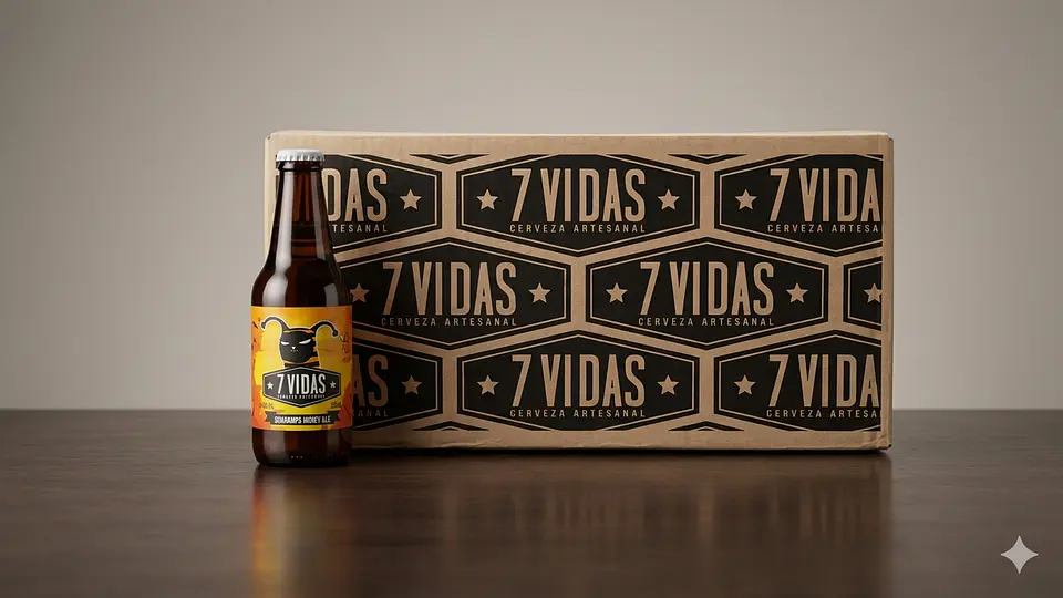CAJA x24 - CERVEZA ARTESANAL 7 VIDAS OXAPAMPA HONEY ALE BT 330ML 1