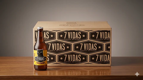 CAJA x24 - CERVEZA ARTESANAL 7 VIDAS DOBLE IPA BT 330ML