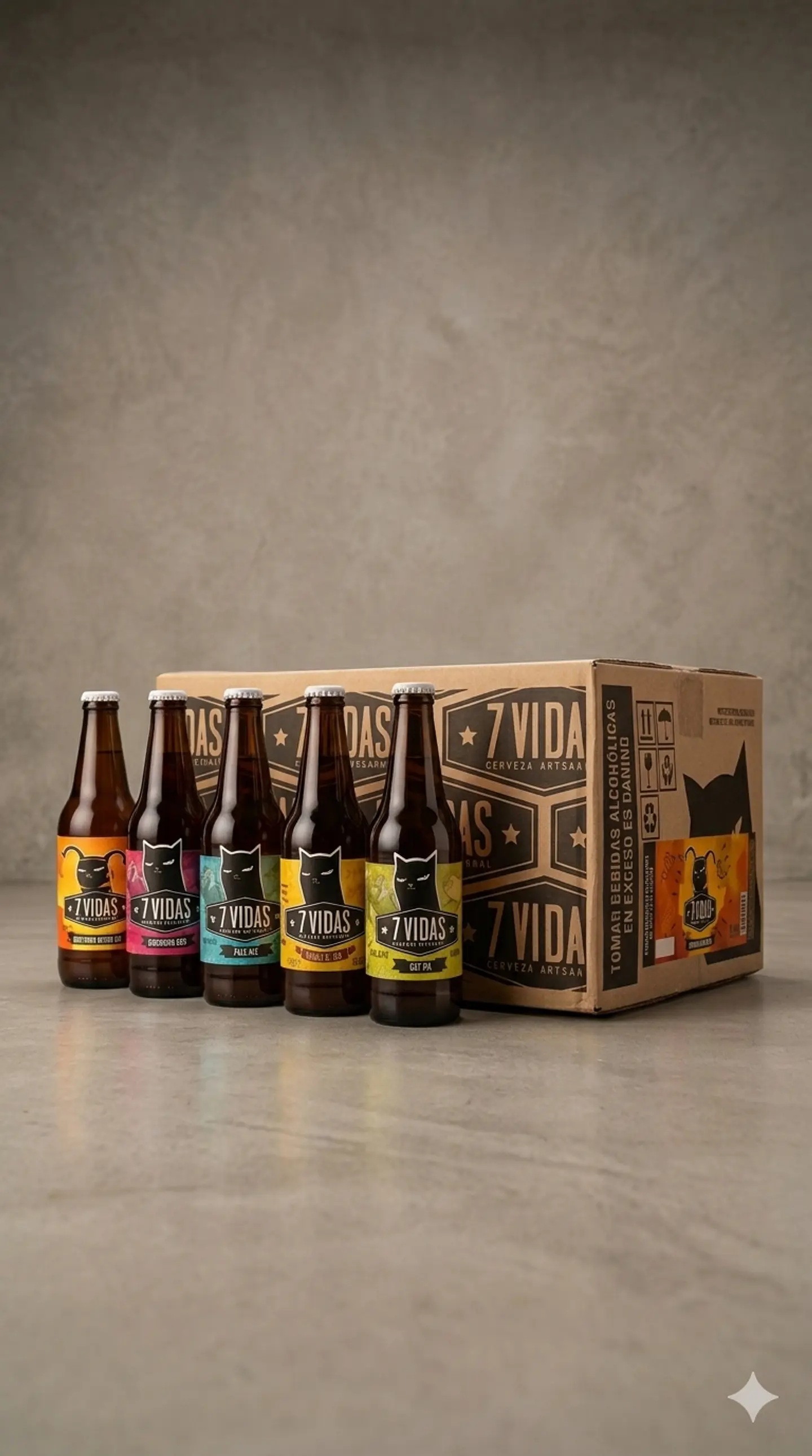CAJA x24 MIXTO - CERVEZA ARTESANAL 7 VIDAS BT 330ML 2