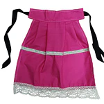 Delantal Infantil Fucsia para Baturra, Huertana o Valenciana (36 cm)