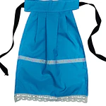 Delantal Regional Azul Celeste (41 cm)