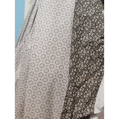 Falda Regional Gris de Algodón  Ajustable para Indumentaria Aragonesa 44/46 