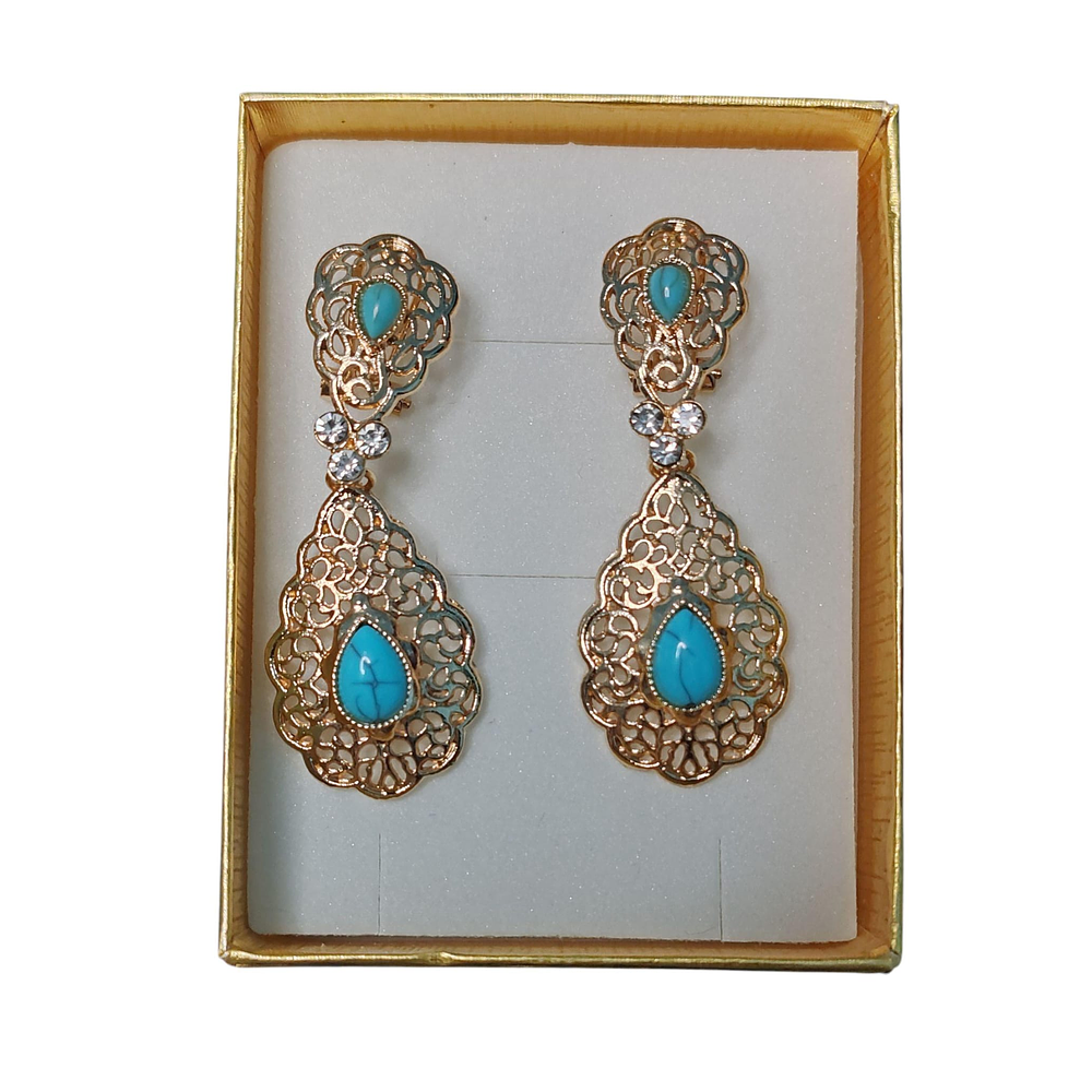 PENDIENTES TURQUESA 