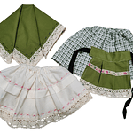 Conjunto regional niña 4 piezas 0 meses