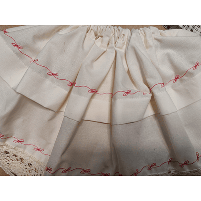 Conjunto regional niña 4 piezas 0 meses