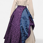 FALDA ADAMASCADA T 42/44 TONO MORADO