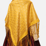 MANTON ADAMASCADO 125 cms AMARILLO DORADO 