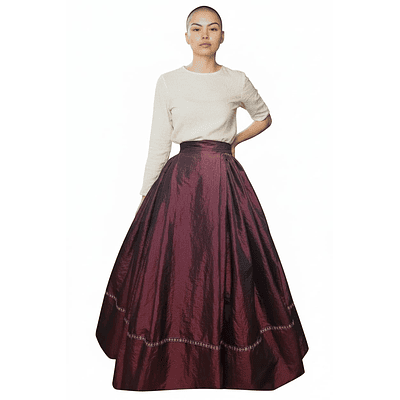 FALDA TAFETAN 44/46 MOD. CEREZA 