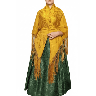 CONJUNTO T 36/38 ADAMASCADA Y MANTON 