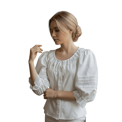 CAMISA MANGA 3/4 BEIGE IMITACION SEMIHILO