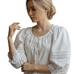 CAMISA MANGA 3/4 BEIGE IMITACION SEMIHILO