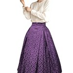 FALDA ADAMASCADA T 42/44 TONO MORADO