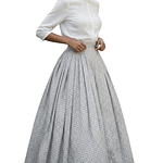 FALDA REGIONAL 44/46 GEOMETRICO GRIS