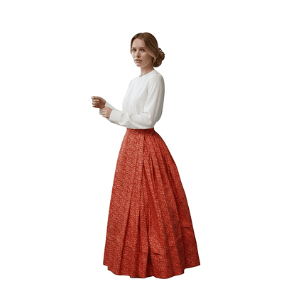 FALDA 44/46 MODELO ROJO ANARANJADO