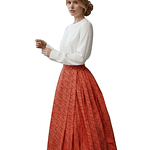 FALDA 44/46 MODELO ROJO ANARANJADO